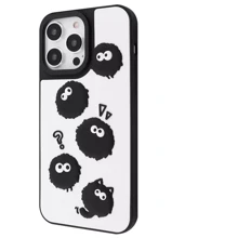 Чехол для iPhone WAVE Doodle Case Black Fluffy for iPhone 16: Цвет рисунок