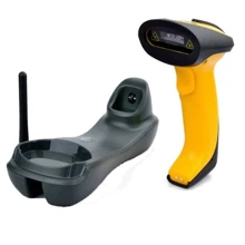  Сканер штрих-кодов UKRMARK EV-W2503 2D, 433MHz, USB, IP64, stand, black/yellow (900769): Тип Ручной