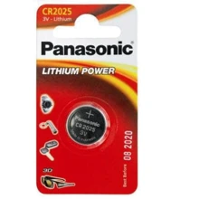 Батарейка Panasonic CR 2025 BLI 1 LITHIUM (CR-2025EL/1B): Емкость 165 mAh