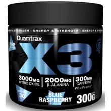 Передтренувальний комплекс Quamtrax X3 300 g / 30 servings / Blue Raspberry: Тип Комплекс до тренировки