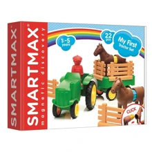 Магнитный конструктор Smart Games Мой первый трактор (SMX 222): Количество деталей, шт. 21
