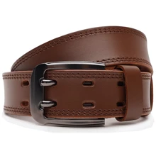 Чоловічий ремінь Borsa Leather коричневий (V1125FX24-brown): Стать Мужской