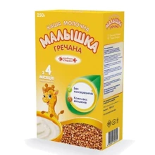 Сухая молочная каша Малышка гречневая, 250 г: Тип Каши молочные