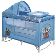 Манеж Bertoni NANNY 2L+ ROCKER (blue adventure): Тип кроватка-манеж