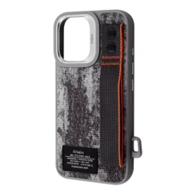 Чехол для iPhone Kajsa Outdoor Collection Tie Dye with Magnetic Ring Gray for iPhone 16 Pro Max: Цвет серый