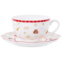 Чайний набір Lefard Christmas delight 2 предмети 250 мл (985-144): Тип Чашка c блюдцем