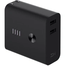 Зарядний пристрій Xiaomi ZMI USB Wall Charger 2xUSB 3A + Power Bank 6500mAh Black (APB01): Особливості вбудований акумулятор (PowerBank)