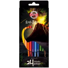 Карандаши цветные KOH-I-NOOR Dino, 24 цветные (3594024007KS): Тип Цветные