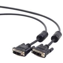 Кабель и переходник Cablexpert DVI to DVI 18+1pin 1.8m (CC-DVI-BK-6): Тип кабель