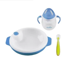 Набір для годування Nuvita 6м + Блакитний 3 предмета. (NV1491Blue): Матеріал пластик