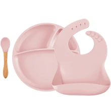 Набір для годування MinikOiOi BLW Set II силіконовий Pinky Pink (101070020): Матеріал силикон