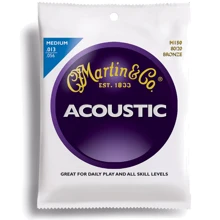 Струна для гитар Струны MARTIN M150X Traditional Acoustic 80/20 Bronze Medium (13-56): Тип Комплект струн