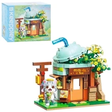 Конструктор Qman Keeppley Кафе фігурка-кошеня 411 дит. (K28007): Виробник Qman