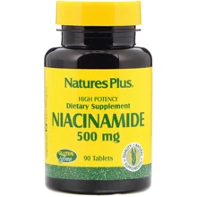 Natures Plus Niacinamide 500 mg 90 tabs Ниацинамид (В3): Тип Витамин B