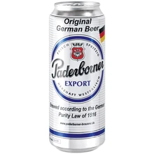 Пиво Paderborner Export, светлое фильтрованное, 5.5% 0.5л  (EUR4101120004711): Объем, л 0.5