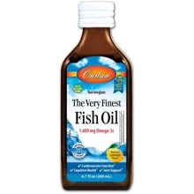 Carlson Labs Norwegian The Very Finest Fish Oil 6.7 fl oz (200 ml) Natural Lemon Flavor Рыбий жир норвежский со вкусом лимона: Тип Омега 3