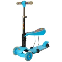 Самокат 3в1 iTrike Maxi JR 3-076-A (blue): Количество колес 3