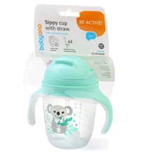 Поилка BabyOno Коала непроливайка с утяжеленной соломинкой 240 мл 6+ (1464/03): Производитель BabyOno