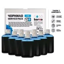 Чернила Barva Epson Universal №1 Cyan 10x100мл ServicePack (EU1-1SP-C): Цвет Cyan