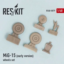 Смоляні колеса RESKIT для літака МіГ-15, ранній RS48-0079: Виробник RESKIT
