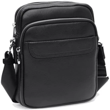 Мужская сумка через плечо Ricco Grande черная (K12059-black): Пол Мужской