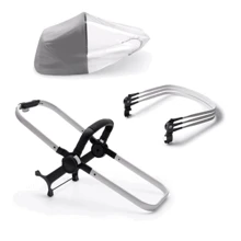 Каркас люльки/прогулочного блока для второго ребенка Bugaboo Donkey 3 Aluminium серебристый (180122ZW06): Производитель Bugaboo
