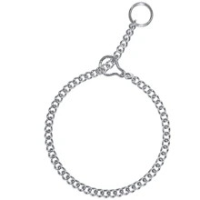 Ошейник с блокировочным кольцом для собак Sprenger Ultra-2 Round Narrow Link короткое круглое звено 3 мм хромированная сталь 50 см (39736): Производитель Sprenger