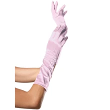 Атласные перчатки Leg Avenue Elbow Length Satin Elbow Gloves, OS, (розовые): Для кого Для женщин