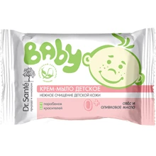 Dr. Sante Baby Детское крем-мыло Овес и оливковое масло 90г: Тип Крем-мыло