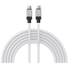 Кабель Baseus Cable USB-C to USB-C CoolPlay Series 100W 2m White (CAKW000302): Длина 2 м