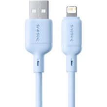 Кабель Baseus USB Cable to Lightning Silky Series 2.4A 1m Blue (P10377702313-00): Тип USB Cable - Lightning