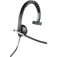 Наушники Logitech H650e USB Headset Mono (981-000514): Тип конструкции накладные