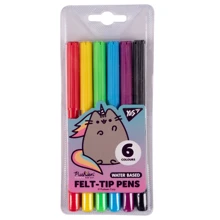 Фломастери YES Pusheen rainbow 6 кольорів (650540): Тип На водной основе