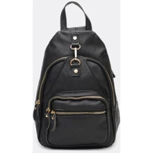 Жіночий рюкзак Borsa Leather чорний (K1162-black): Стать жіночий