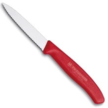 Кухонний ніж Victorinox SwissClassic Paring 8см червоний (6.7631): Лезо нержавіюча сталь