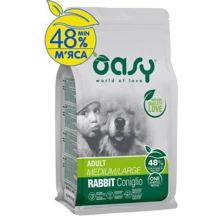 Сухой корм для собак OASY OAP ADULT Medium/Large с кроликом 2.5 кг (8053017348674): Тип Сухой корм