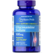 Puritan's Pride Glucosamine Sulfate 500 mg Глюкозамина сульфат 240 капсул: Тип Глюкозамин