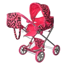Коляска для ляльок Melogo 9333/014/9119 pink / black: Виробник Melogo