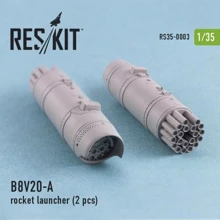 Смоляной набор RESKIT Авиационная пусковая установка ракетного вооружения B8V20-А, 2 шт. RS35-0003: Производитель RESKIT