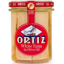 Консервы рыбные Conservas Ortiz Тунец Альбакор филе в оливковом масле 400 г (8411320282830): Вес нетто 400 г