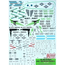 Декаль Authentic Decals Modern US NAVY EA-18G Growler VAQ-135 Black Ravens New Life AD7254: Виробник Authentic Decals