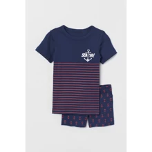 Пижама H&M 2712-4855441 110-116 см темно-синяя: Тип Пижамы