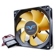 Кулер Frime FYF80 Black/Yellow Molex (FYF80HB4): Уровень шума, dB 38