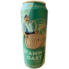 Пиво Stammgast Lager, светлое фильтрованное, 5% 0.5л (PLK4101940141641): Объем, л 0.5