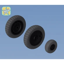 Колеса Northstar Models для Focke-Wulf 190 A/F/G, поздний, диск с резиной Dunlop (ранний): Производитель Northstar Models