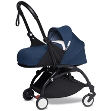 Шасі чорне Babyzen YOYO² з комплектом Plus 6 + (капюшон, матрацик) + комп.люлька AF Blue Air France / Синій: Тип коляски Универсальная коляска (2-в-1)