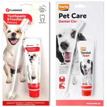 Набір зубна паста та зубна щітка Flamingo Petcare Toothpaste + Toothbrush для собак (43358): undefined undefined
