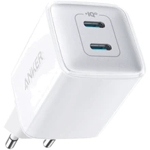 Зарядний пристрій ANKER Wall Charger 2xUSB-C PowerPort 521 Nano Pro 40W White (A2038G21): Особливості Быстрая зарядка, USB-C