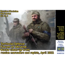 Фігурка Master Box Російсько-Українська війна набір №4. Територіальні сили України. Зачистка Бучі: Виробник Master Box