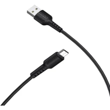 Кабель Borofone USB Cable to Micro USB 1m Black (BX16): Тип USB Cable - microUSB